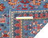 12 Ft Blue Aryana Afghan Hand Knotted Veg Dye Wool Runner Rug